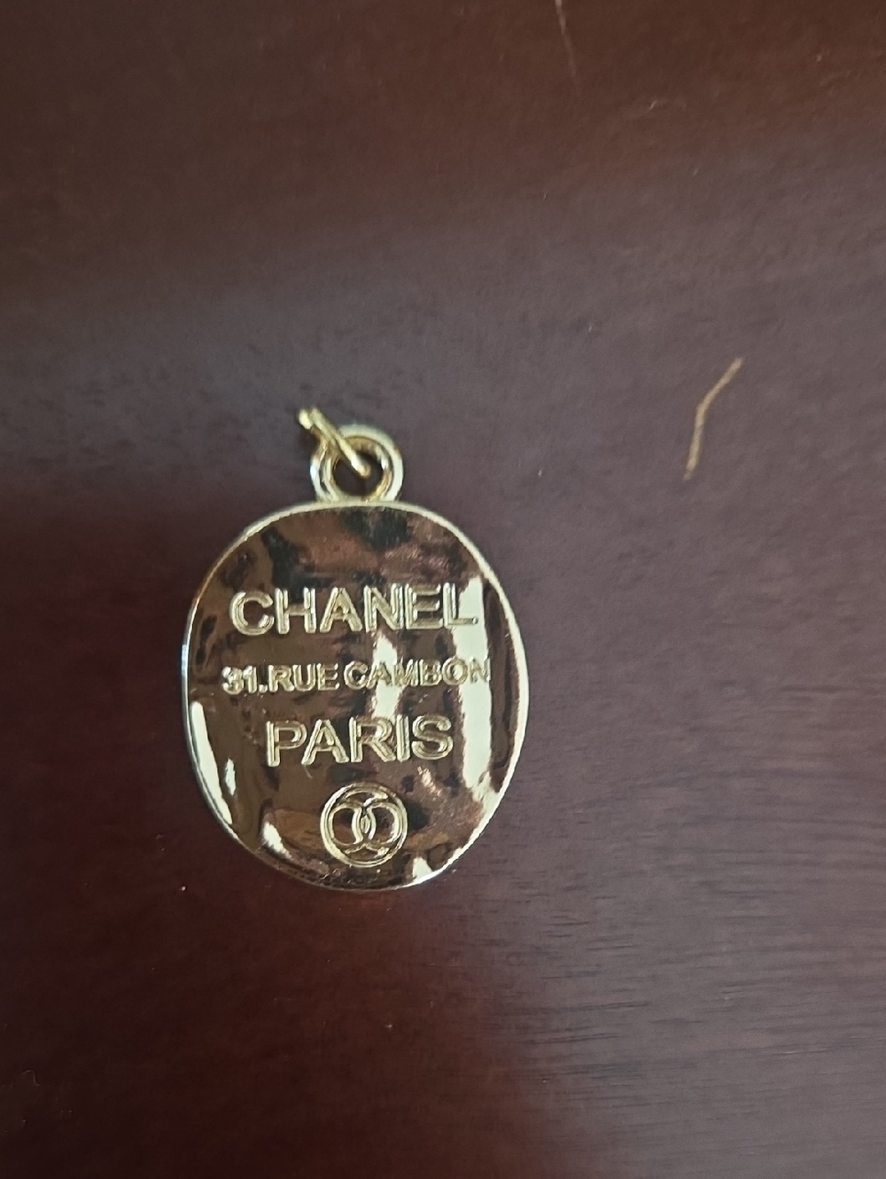 Stamped  Pendant Charm